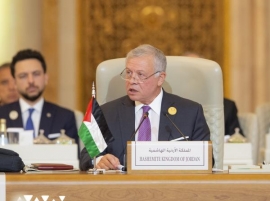 الملك  من قمة الرياض للعالم : ستدفعون ثمن فشل حل القضية الفلسطينية