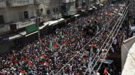 مسيرات ووقفات حاشدة دعما لغزة ونصرة  لفلسطين
